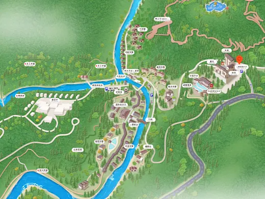 金安结合景区手绘地图智慧导览和720全景技术，可以让景区更加“动”起来，为游客提供更加身临其境的导览体验。